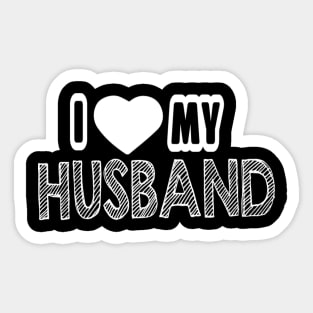 I love MyHusband Sticker